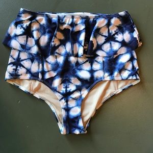 Kortni Jeane Peplum Bottoms - Indigo